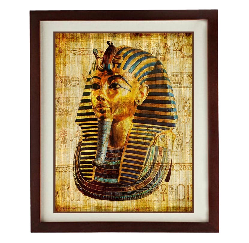 King Tut Art Print Tutankhamun Ancient Egypt Wall Art Old Antique Style Printable Vintage Egyptian K